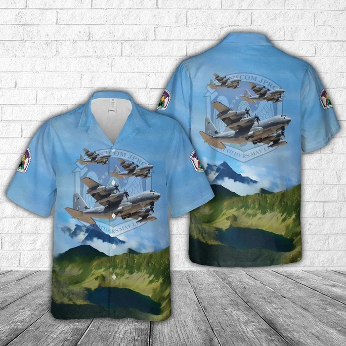 USCENTCOM JPRC And HC-130J Hawaiian Shirt – Fanshubus.com