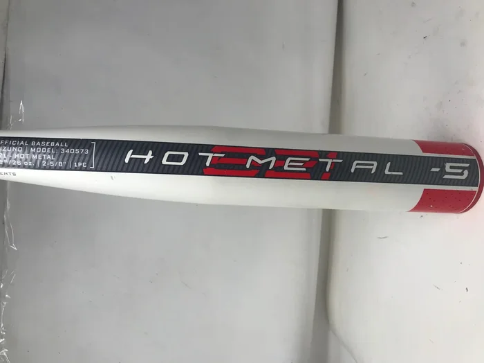 Used 2021 Mizuno B21 Hot Metal USSSA Baseball Bat (-5oz) 31/26 White/Red