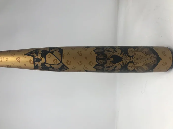 Used 2023 DeMarini Voodoo One BBCOR Baseball Bat Gold/Black 2 5/8″ 33/30