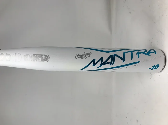 Used 2023 Rawlings Mantra+ -10 Fastpitch Softball Bat 31/21 White/Blue Composite