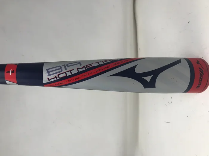 Used BARELY Mizuno B19 Hot Metal 30/20 340497 USA Little League Bat Navy/Red