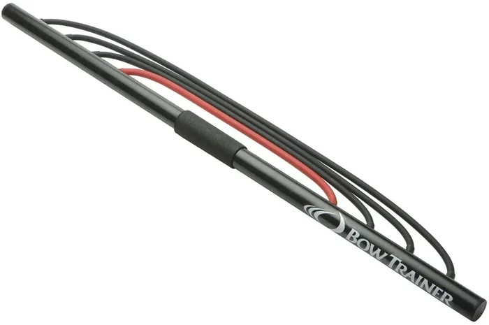 Used BOW TRAINER Resistance Trainer Resistance bands 10″-32″ draw length Blk/Rd