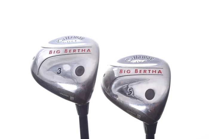 Used Callaway Big Bertha 2004 Wood Set – Right-Handed – 3W, 5W – Firm Flex