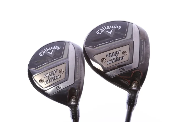 Used Callaway Great Big Bertha 23 Wood Set – Right-Handed – 3W, 5W – Regular Flex