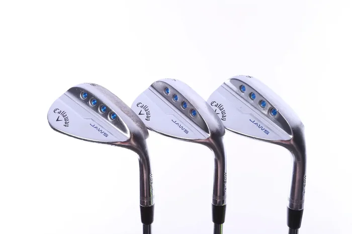 Used Callaway MD5 JAWS Chrome Wedge Set – Right-Handed – 50*, 54*, 58* – Wedge Flex