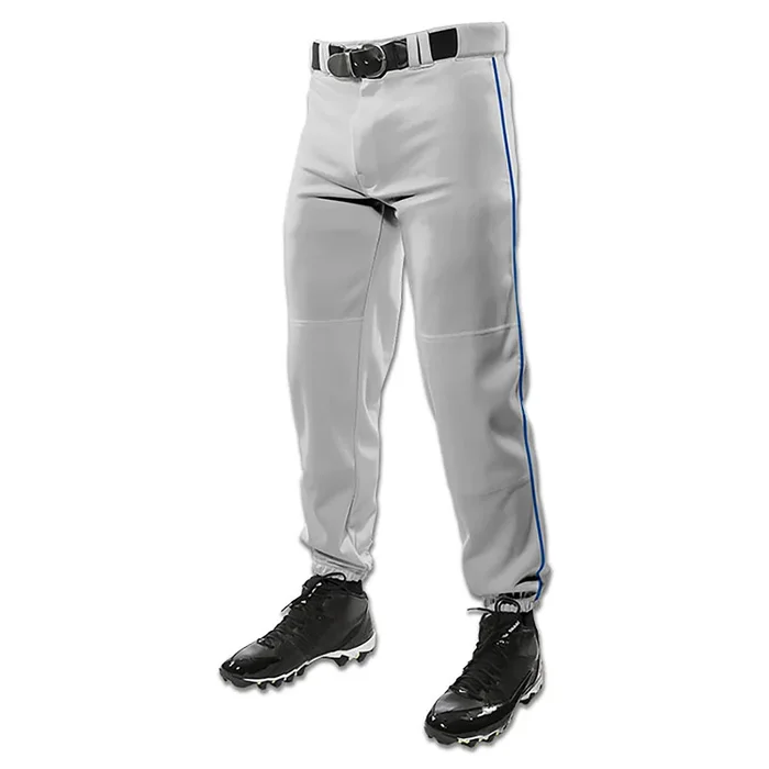 Used Champro Boys’ Traditional Fit Triple Crown Classic Youth Baseball Pants Youth-X-Large-Grey-Royal Pipe