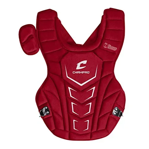 Used Champro Optimus MVP Plus Chest Protector Intermediate 15 Length-Scarlet