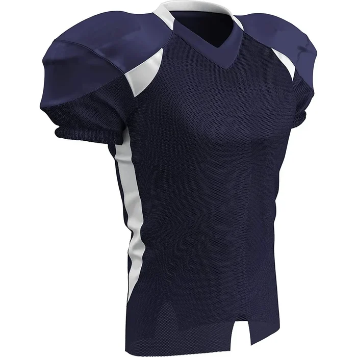 Used Champro Youth Huddle Football Jersey – NAVY BODY, WHITE BODY – L