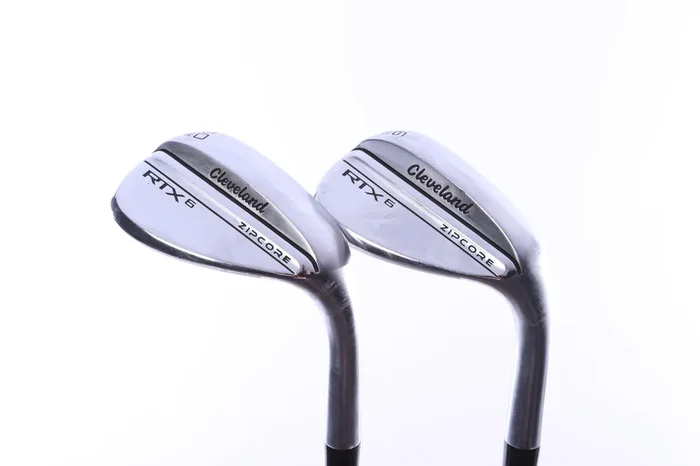 Used Cleveland RTX 6 ZipCore Tour Satin Wedge Set – Right-Handed – 56*, 60* – Wedge Flex
