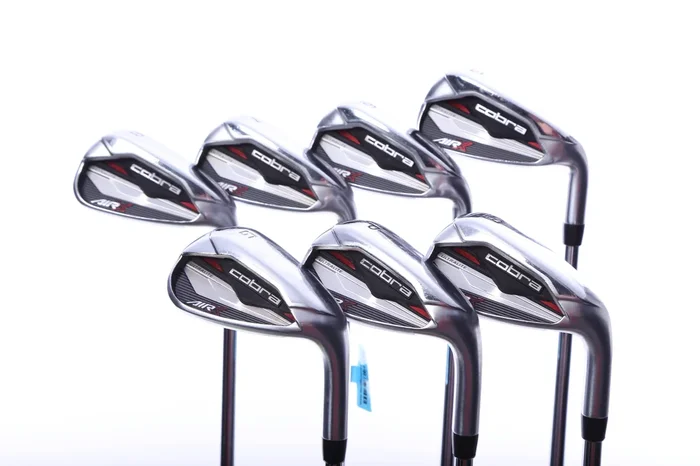 Used Cobra AIR-X Combo Iron Set – Right-Handed – 5-PW, GW – Stiff Flex