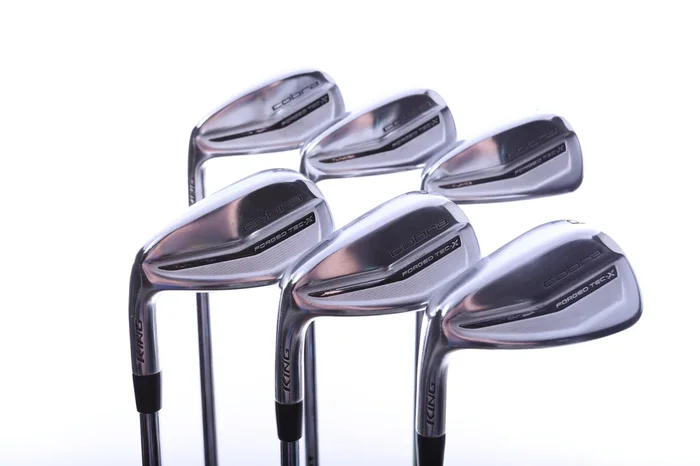 Used Cobra King Forged TEC X Iron Set – Left-Handed – 5-PW – Stiff Plus Flex