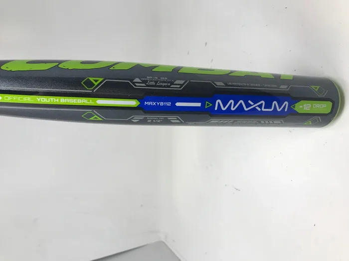 Used Demo Combat Maxum MAXYB112 29/17 Little League Baseball Bat Youth -12 2 1/4