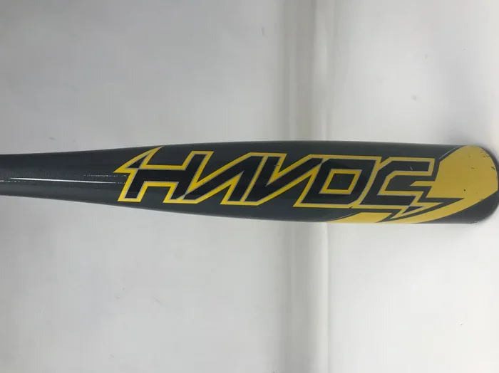Used Easton Havoc 2-1/4Inch Youth USA Bat -10oz (2022) Gray/Yellow 26/16