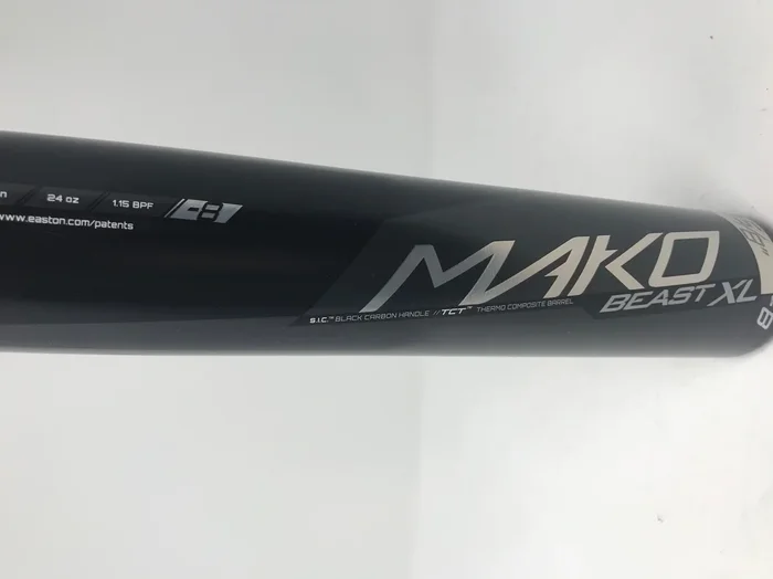 Used Easton SL17MK8 32/24 Mako Beast XL Senior League Baseball Bat 2 5/8″ Black