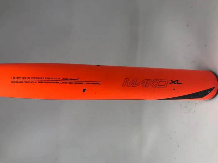 Used Easton YB15MKX Mako 30/20 Little League Baseball Bat White/Orange 2 1/4″