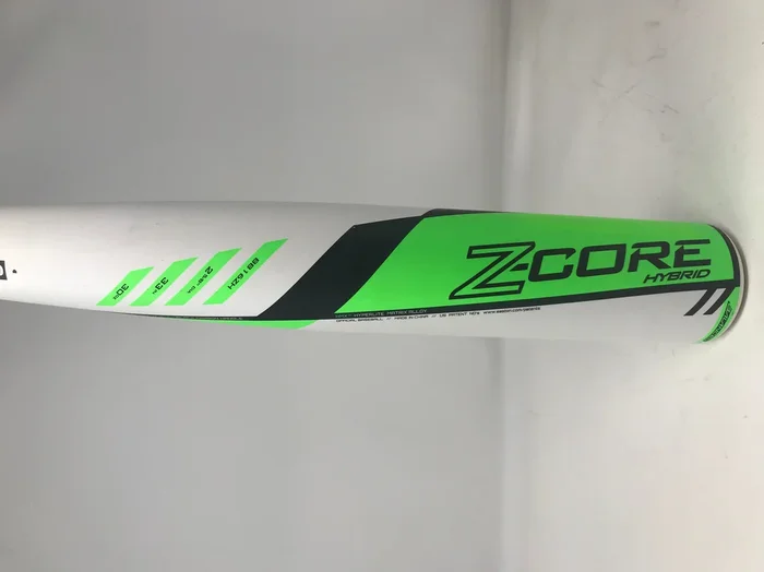 Used Easton Z-Core Hybrid 33/30 BB16ZH BBCOR Baseball Bat White/Green