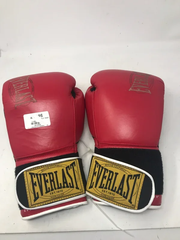 Used Everlast 1910 Classic Boxing Training Gloves 16oz Red/Black (pair)