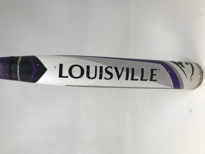 Used Louisville Slugger Xeno FPXN151 30/19 Fastpitch Softbal Bat White/Purple