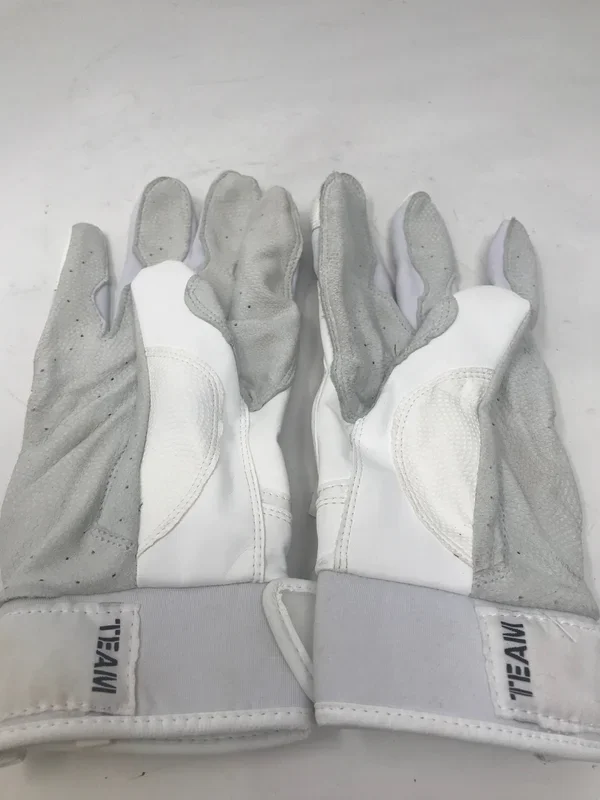 Used Marucci Team Batting Gloves Adult X-Large White/Gray