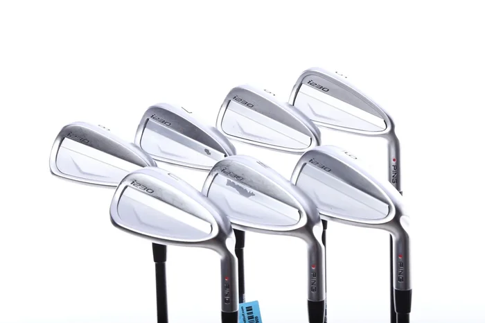 Used Ping i230 Iron Set – Right-Handed – 5-PW, UW – Stiff Flex – Red Dot