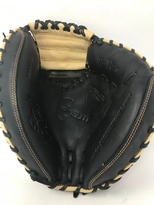 Used Rawlings 32.5” GG Elite Series Catcher’s Mitt 2020 Black/Tan