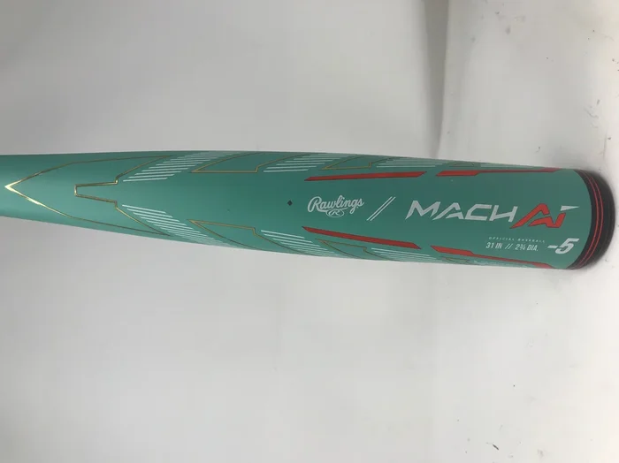 used Rawlings Mach AI USSSA Baseball Bat2 3/4″ 31/26 Barrel Mint/Black