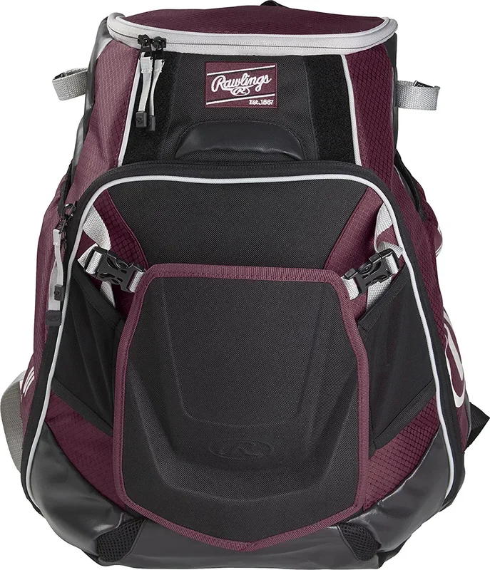 Used Rawlings R1000 Gold Glove Series Baseball Bag and Bat Backpack Black