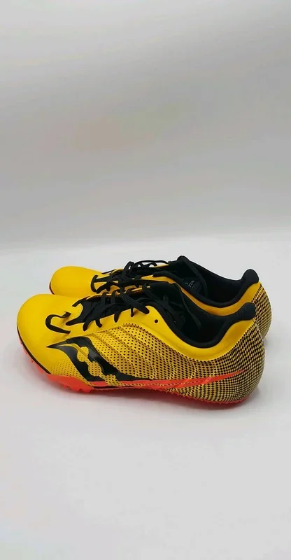 Used Saucony Spitfire 5 Women Running Shoes – Vizigld / Vizired – 8