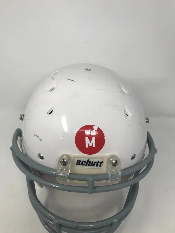 Used Schutt Youth Medium Recruit Hybrid Football Helmet White