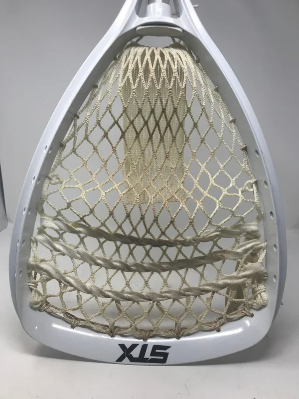 Used STX Men’s Shield 100 on 6000 Lacrosse Goalie Stick 30 Inch White/Silver