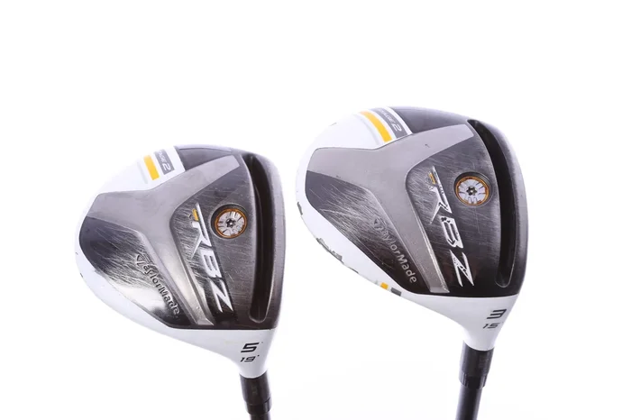 Used TaylorMade RocketBallz Stage 2 Wood Set – Right-Handed – 3W, 5W – Regular Flex