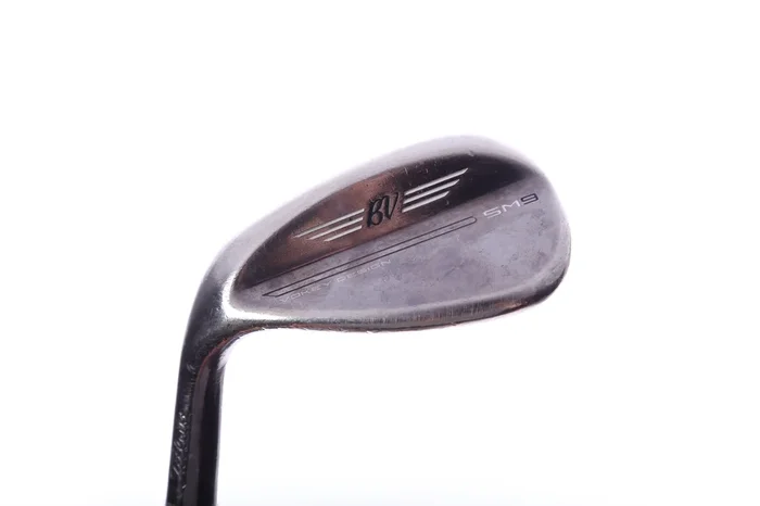 Used Titleist Vokey SM9 Brushed Steel Sand Wedge – Left-Handed – 56 Degrees – Stiff Flex