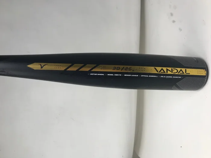 Used Victus Sports Vandal Gold -5 2 5/8 30/25 1 Piece Alloy Black/Gold