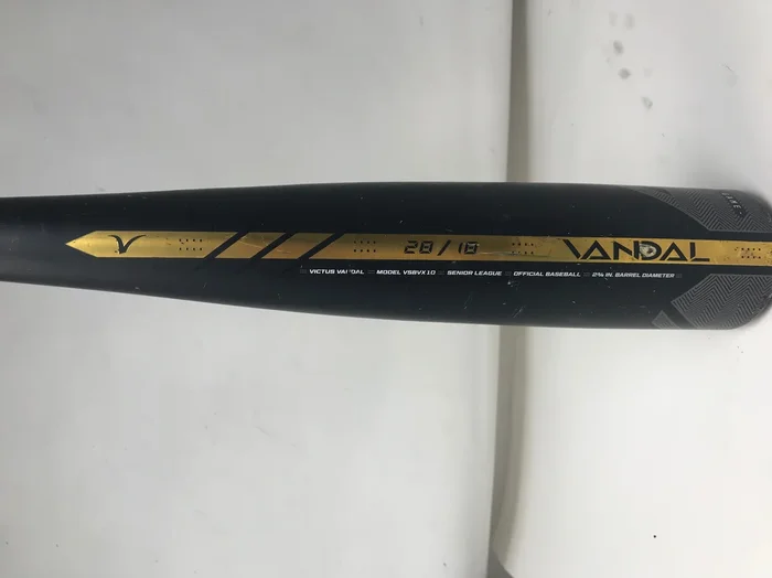 Used, Victus Vandal Senior League (-10) USSSA Baseball Bat Black/Gold 28/18