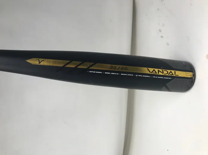 Used, Victus Vandal Senior League (-10) USSSA Baseball Bat Black/Gold 30/20
