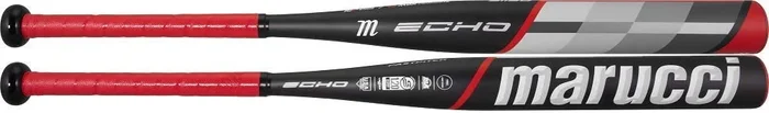 Used Warranty Marucci ECHO Composite Fastpitch Bat, 2 1/4″ Barrel 33/23 Black/Red