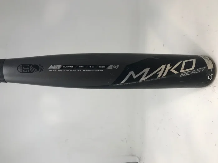 Used1 Easton SL17MK10B 29/19 Mako Beast Senior League Baseball Bat 2 3/4″ Black