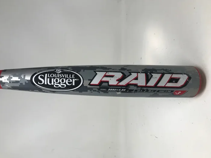 Used4 33/30 Louisville Slugger Raid BBCOR Baseball Bat BBRD14-RR -3 2014 2 5/8″