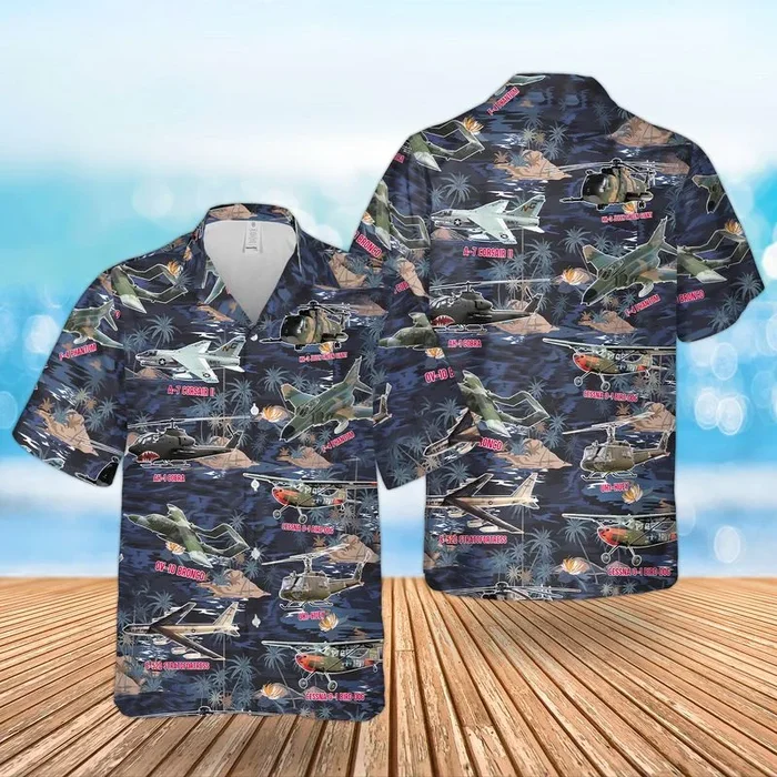 Vietnam War Airplanes & Helicopters Hawaiian Shirt – Fanshubus.com
