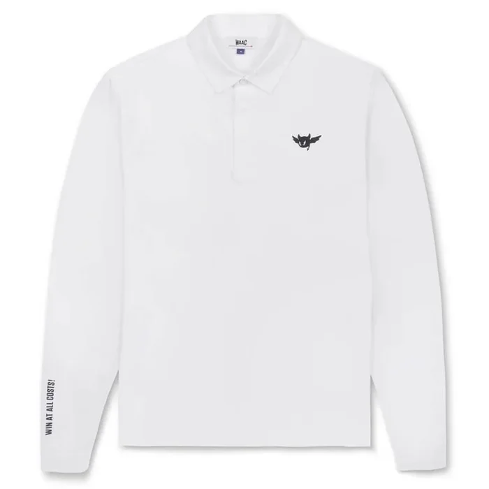 WAAC Cool Touch Longsleeve Golf Polo White – SP25 Men