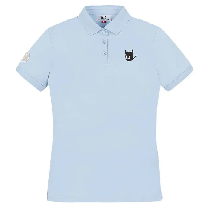 WAAC Essential Wappen Shortsleeve Golf Polo Blue – 23 Women
