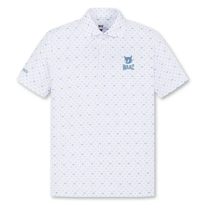 WAAC Flying WAACKY Dot Golf Polo White – FW24 Men