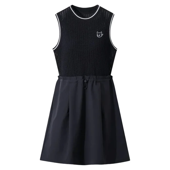 WAAC Mesh Knit Golf Dress Dark Navy – FW25 Women