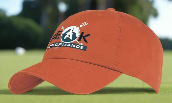 Washed Chino Twill Golf Cap Embroidered with Your Logo