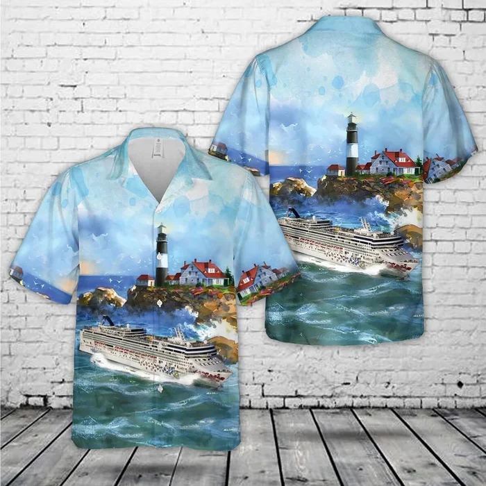 Water line NCL Gem cruise ship Hawaiian Shirt – Fanshubus.com