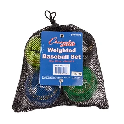 Weighted Training Baseballs Set – pack of 4