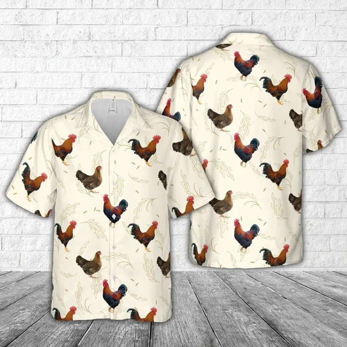 Welsummer Rooster Hawaiian Shirt – Fanshubus.com