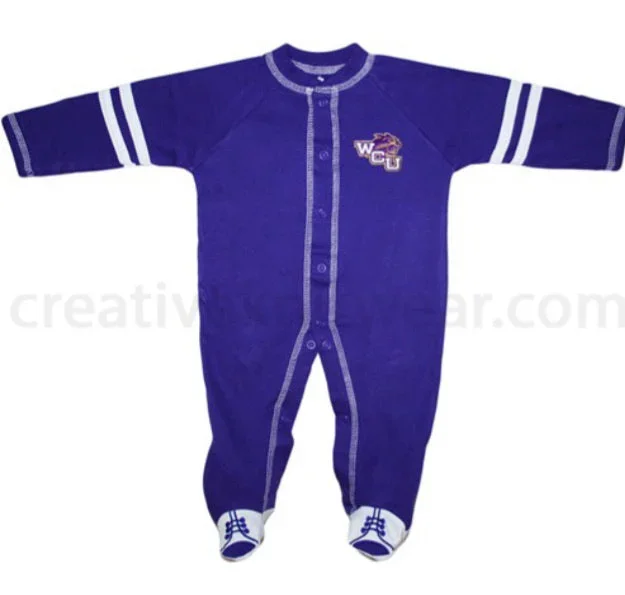 Western Carolina Catamounts Sports Shoe Footed Romper