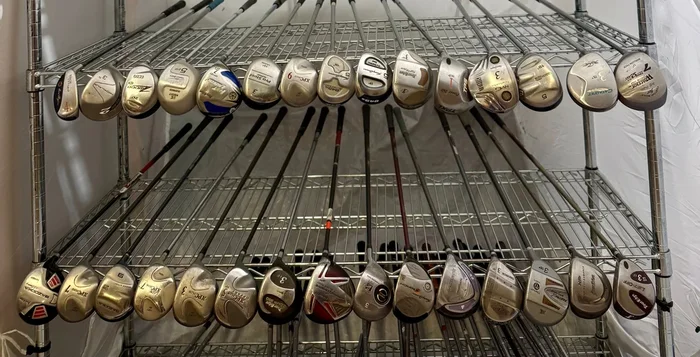 Wholesale Lot of 30 Golf Clubs – Assorted Fairway Woods and Hyrbids