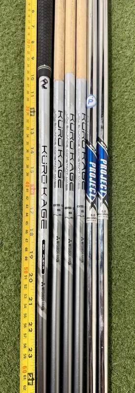 Wholesale Lot of 6 Golf Shafts- Project X & Mitsubishi – Stiff Flex